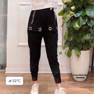 Quần baggy sạn khoá ôze -HS/T