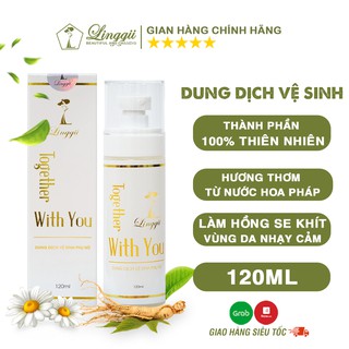 [CHÍNH HÃNG] Dung dịch vệ sinh phụ nữ LINGGII Làm Hồng Và Se Khít hương thơm từ Hoa Cỏ 120ml