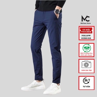 Quần Kaki Nam Chất Cao Cấp Siêu nhẹ Dáng Âu MiChee Phong Cách Công Sở