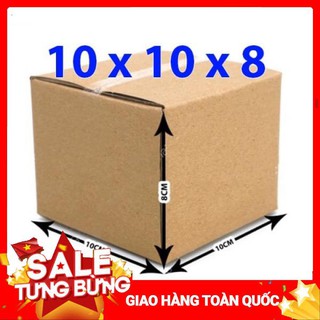 10 Hộp Carton Size 10x10x8 Thùng Carton,Hộp Carton Đóng Hàng Chắc Chắn