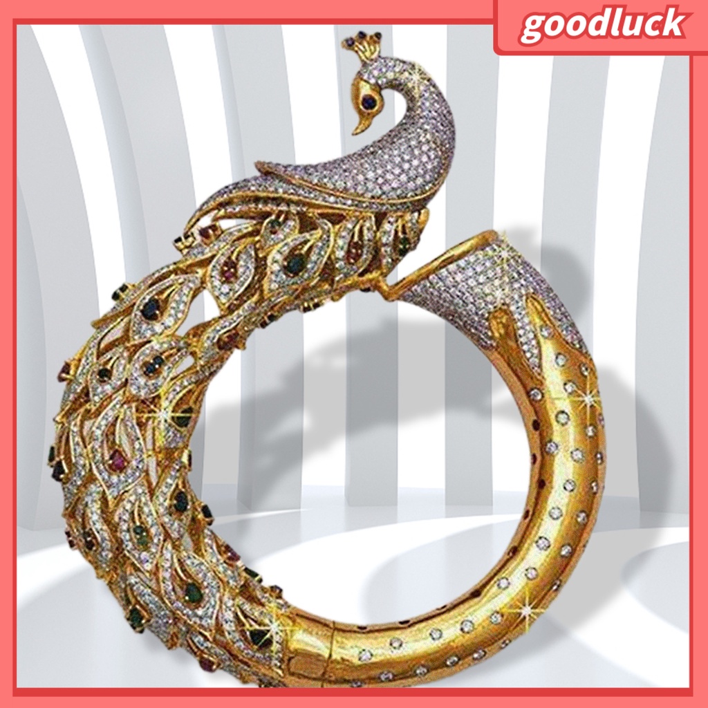 Nhẫn Nữ Hình Chim Công Đính Đá Thời Trang