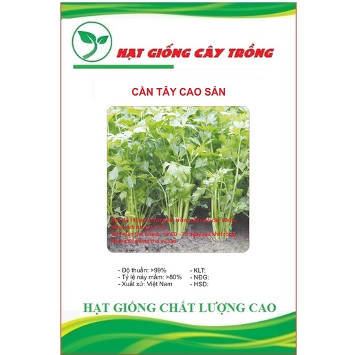Hạt giống rau cần tây cao sản CT329 - Gói 2gram