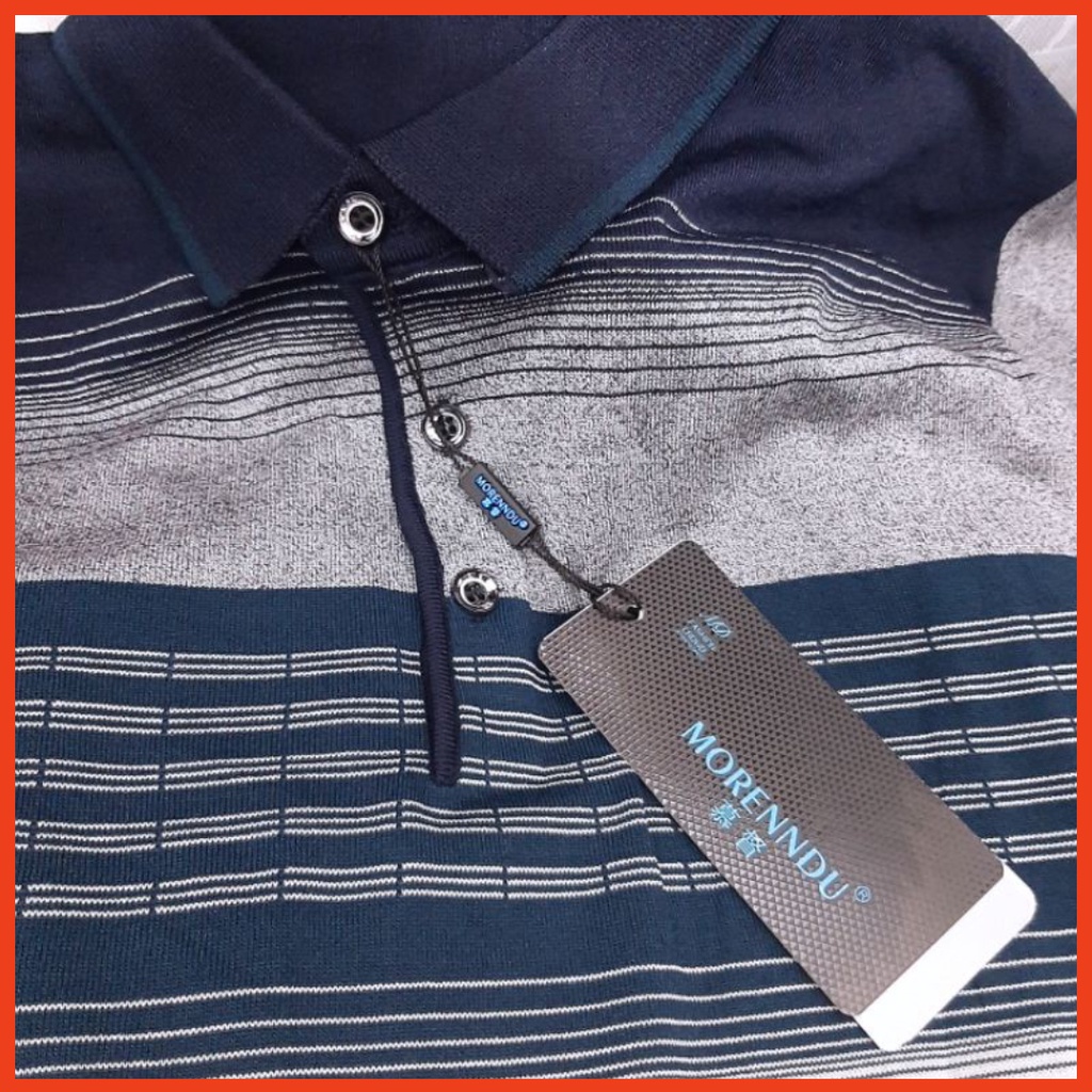 Áo Thun Nam Trung Niên Dệt Kim Mềm Thoáng Mát.