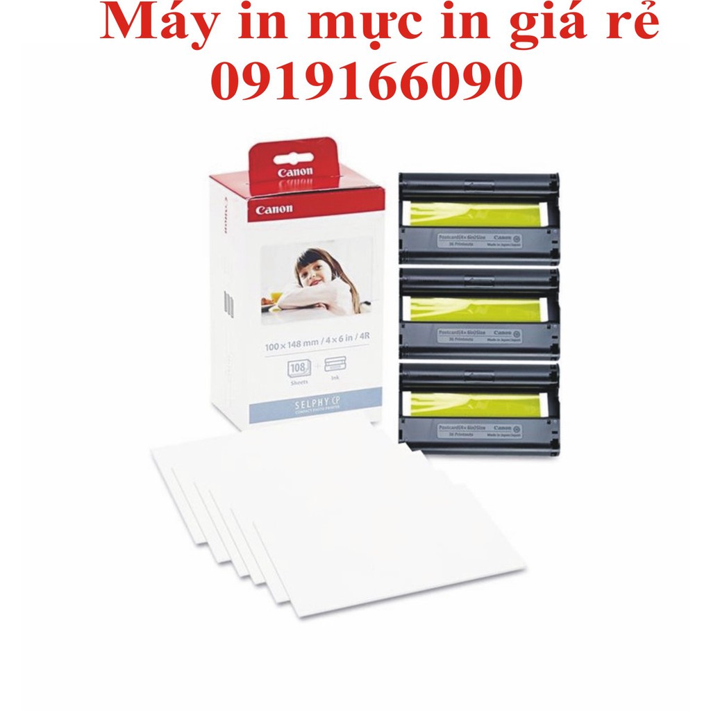 COMBO MÁY IN ẢNH CANON SHELPHY CP1300 + 2 HỘP GIẤY MỰC KP108