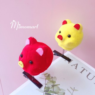 Kẹp tóc lò xo gà kẹp tóc lò xo lợn cute
