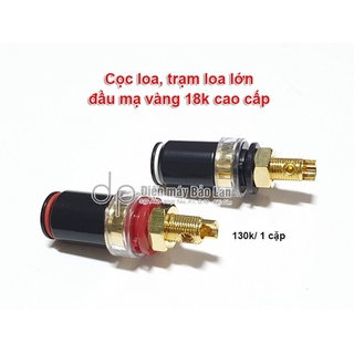 Cọc loa, trạm loa lớn, đầu mạ vàng 18k cao cấp