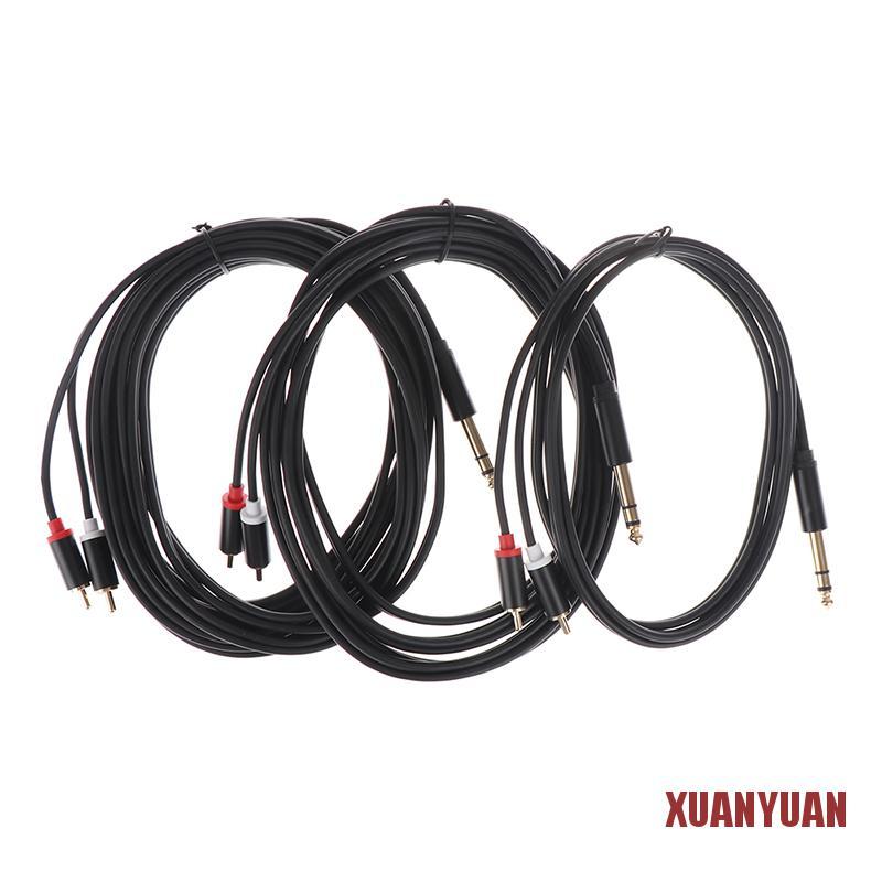 Cáp Chuyển Đổi Âm Thanh Từ Đầu Cắm 6.35 mm Sang 2rca Rca Mạ Vàng | BigBuy360 - bigbuy360.vn