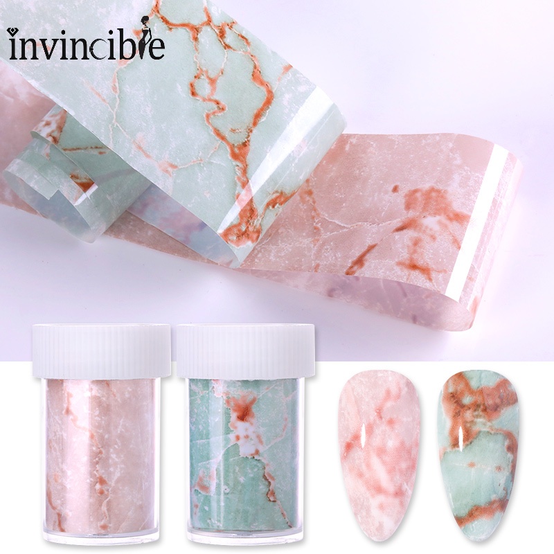 Cuộn miếng dán trang trí móng tay nghệ thuật họa tiết cẩm thạch