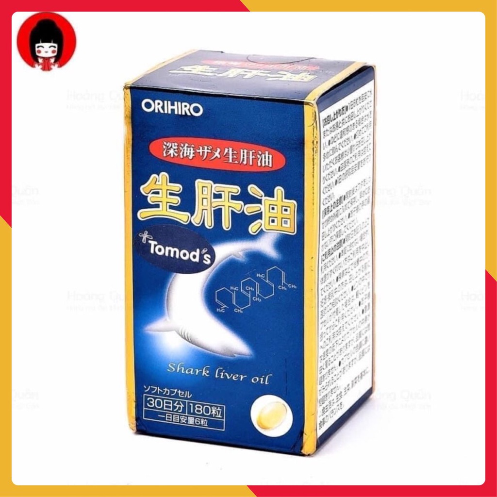 Viên Uống Dầu Gan Cá Mập Orihiro 90 viên- Nhật Bản [Chuẩn_Nhật] Nhật Bản