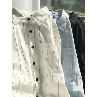 [ ORDER ] Áo sơ mi ulzzang tay lỡ sọc dọc
