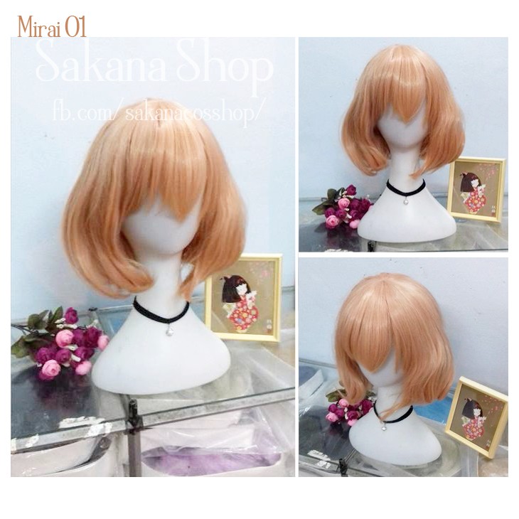 Tóc giả Mirai cosplay