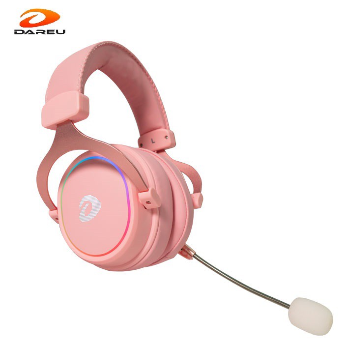Tai Nghe Gaming Dareu EH925S Pink RGB - Hàng Chính Hãng