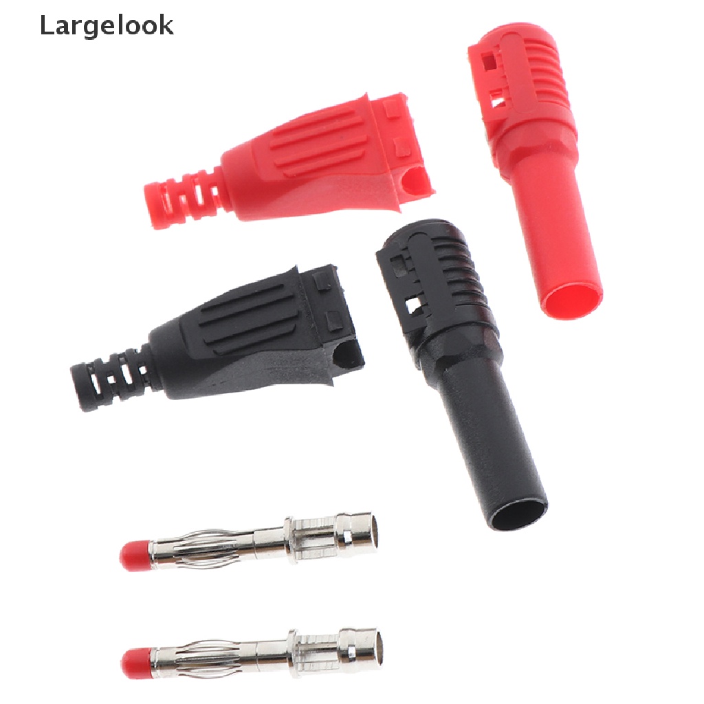 Bộ 2 Phích Cắm Bắp Chuối 4mm Màu Đỏ +