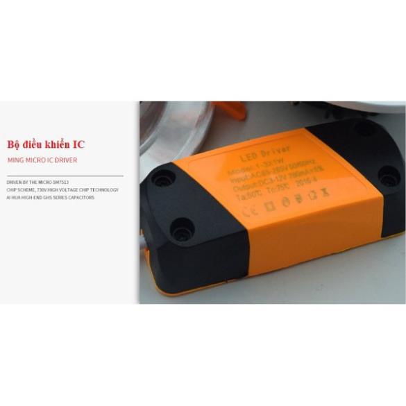 Đèn Led âm trần Chíp COB 9W