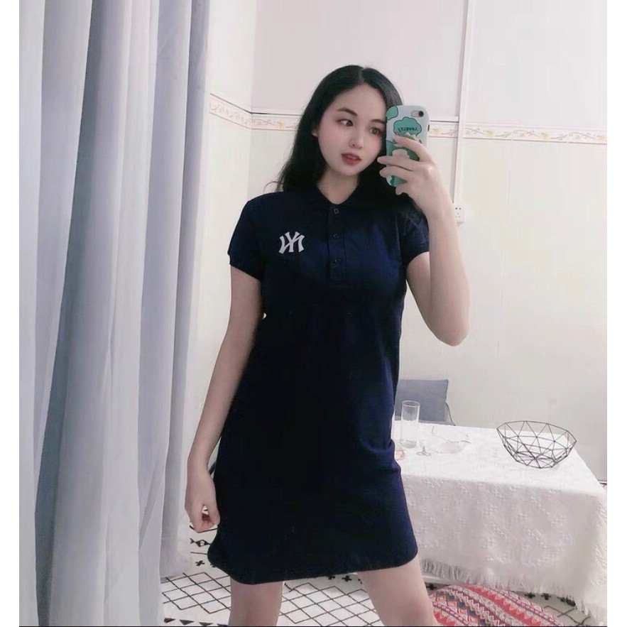 [MÃ COOCT1959 GIẢM 8K ĐƠN TỪ 99K] Váy Polo dáng suông/váy polo/ Váy Polo thêu chữ | BigBuy360 - bigbuy360.vn