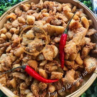 Tóp mỡ lắc muối tỏi