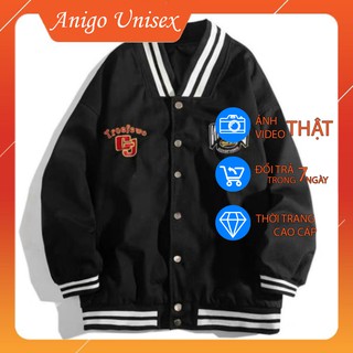 [SIÊU CHẤT] Ao khoác nam nữ bomber chất dù 2 lớp dày dặn áo khoác bóng chày form rộng phong cách ulzzang ANIGO UNISEX