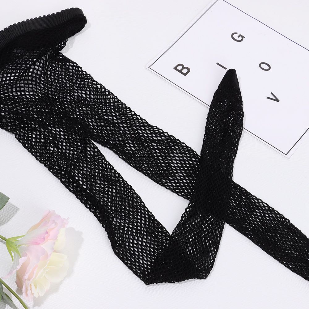 Quần tất lưới nylon màu đen khoét lỗ thời trang quyến rũ cho nữ