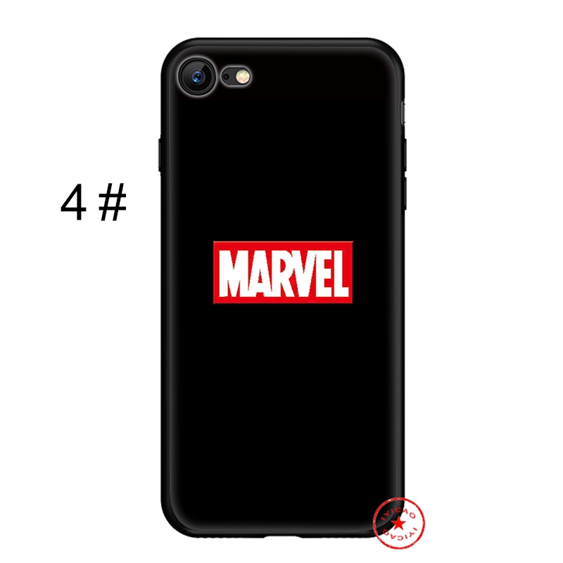 Ốp điện thoại mềm in hình logo Marvel cho iPhone X Xs MAX Xr 8 7 6 5 5S SE