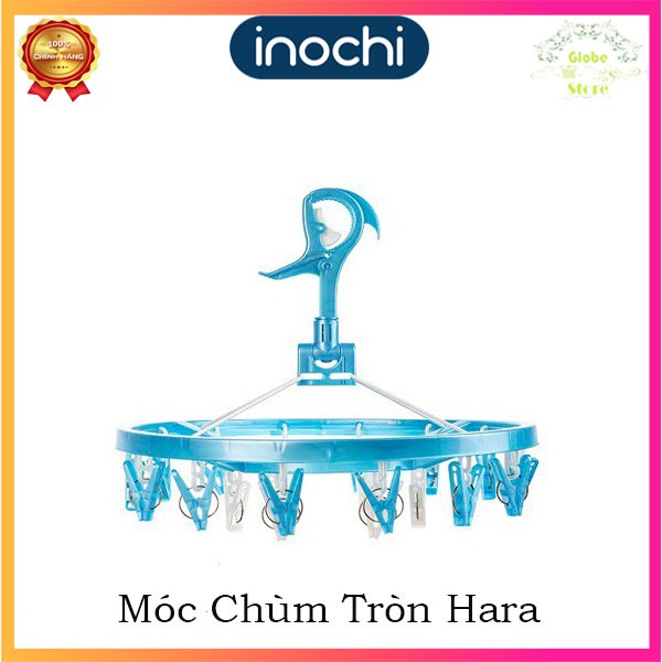 Móc Chùm Tròn Phơi Tất,  Quần Áo, Tã Lót Em Trẻ Em Nhựa Cao Cấp Nhật Bản Hara INOCHI