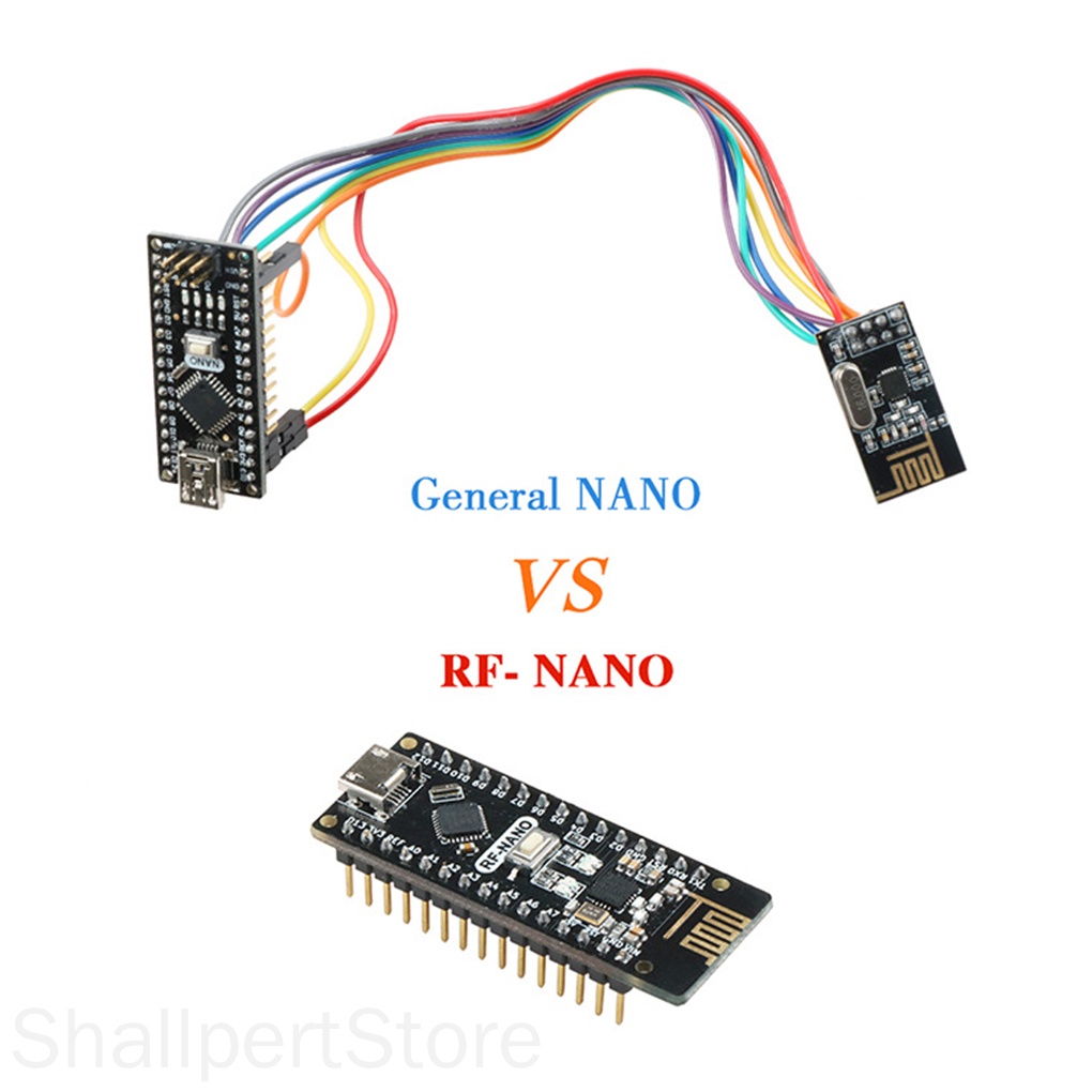 Integrated Circuit IC RF-nano Integrated NRF24L01 Wireless Module Micro USB Port Nano Board ShallpertStore
