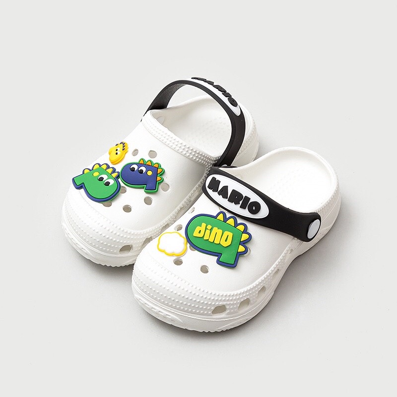 Dép Sục Cho Bé Cheerful Mario icon Dino 668 siêu êm chống trơn trượt cho bé từ 1-6 tuổi