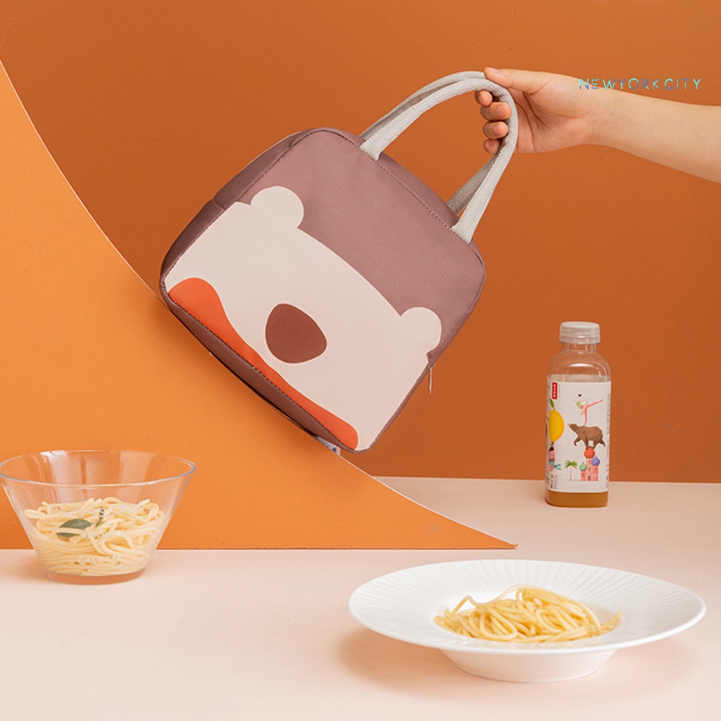 Túi Đựng Hộp Cơm Trưa NYC Lót Giấy Nhôm Dày Giữ Nhiệt Chống Thấm Nước