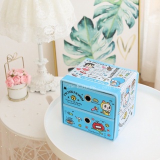 🌸𝐓𝐀̣̆𝐍𝐆 𝐐𝐔𝐀̀🌸 Tủ vải mini 2 tầng xếp gọn Doremon Doraemon