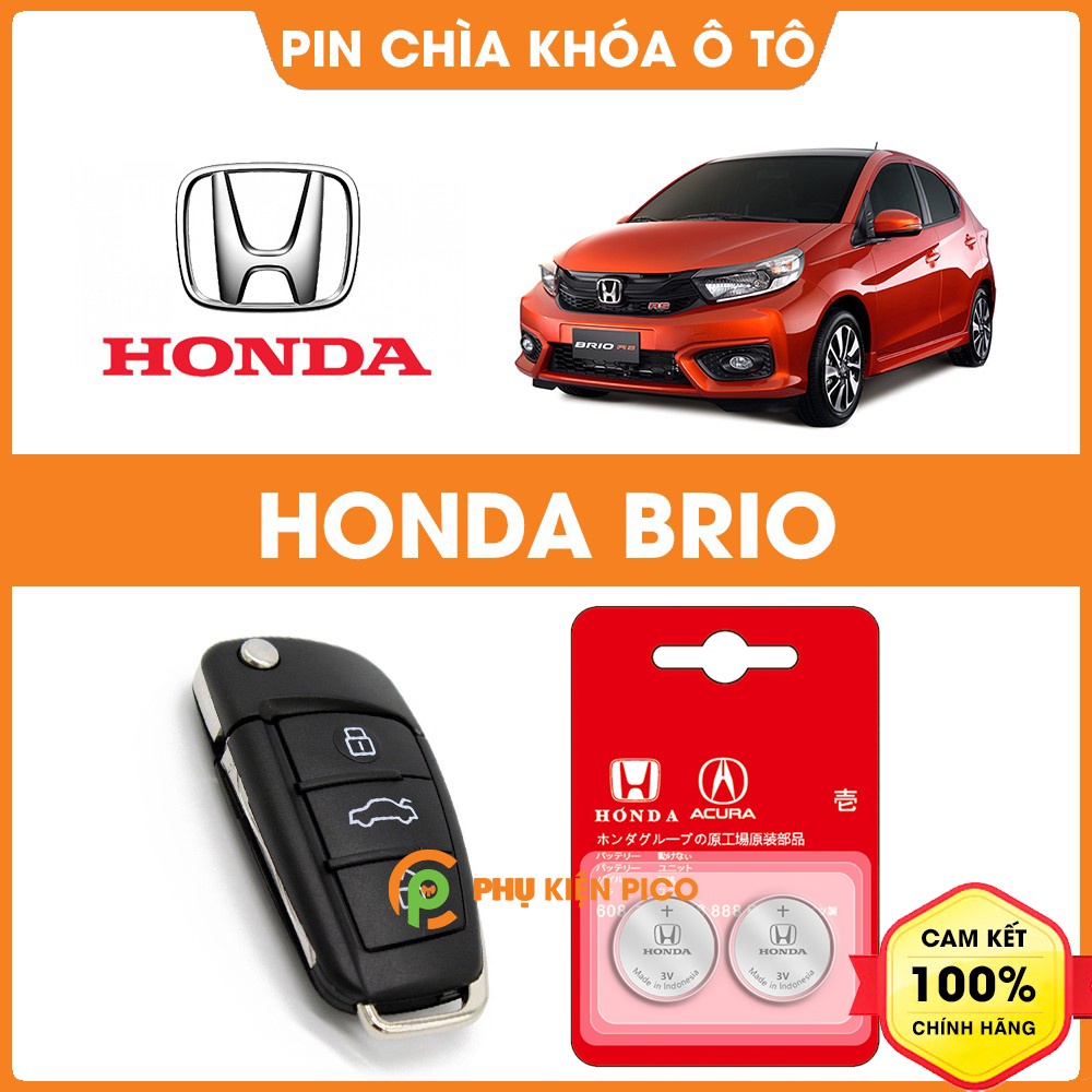 Pin chìa khóa ô tô Honda Brio chính hãng Honda sản xuất tại Indonesia 3V Panasonic