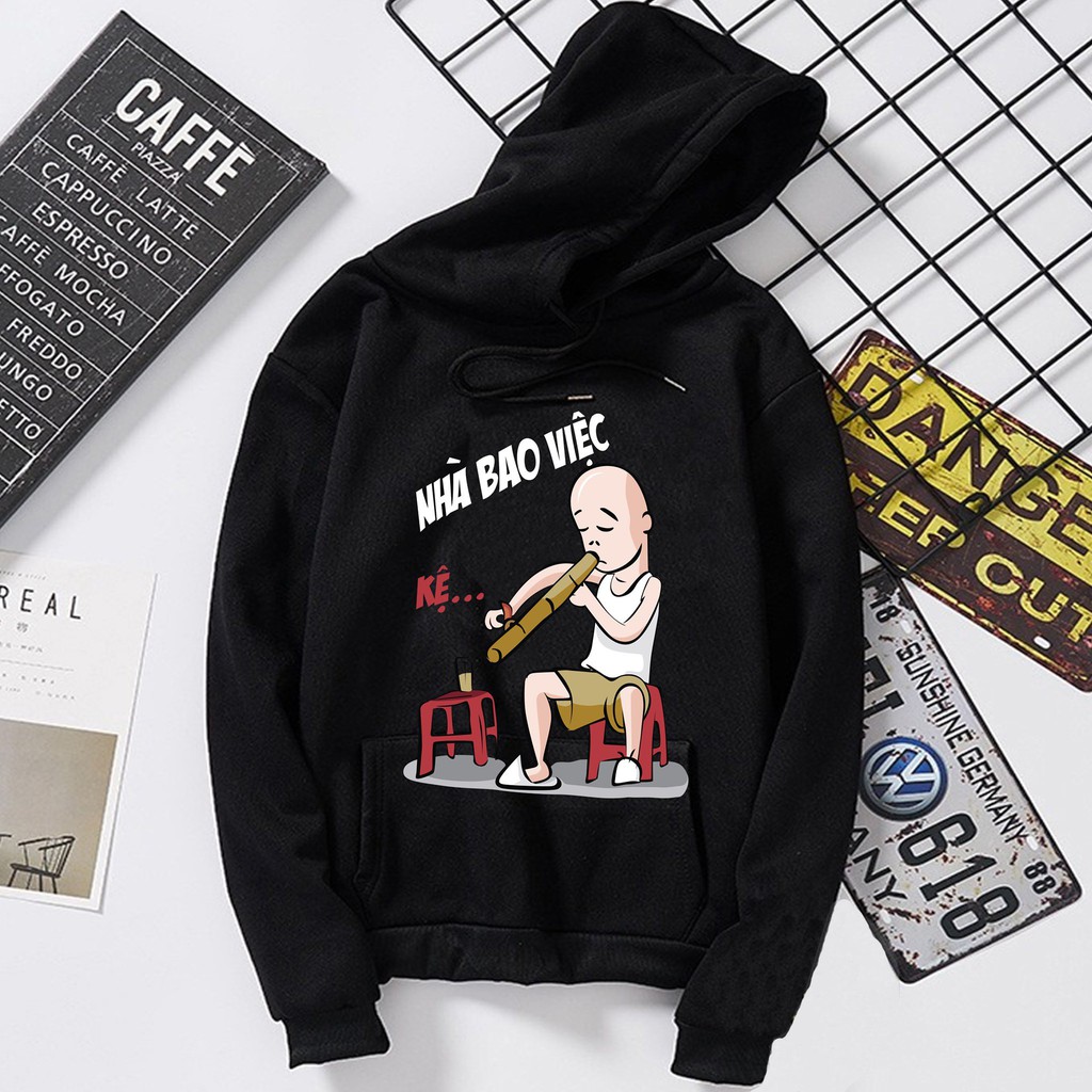ÁO HOODIE NỈ NAM CÓ NÓN NHIỀU MÀU Unisex hoodies nhà bao việc | BigBuy360 - bigbuy360.vn