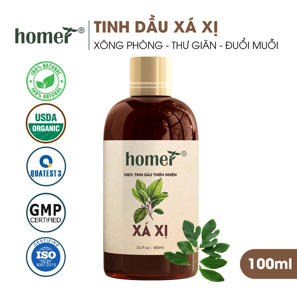 Tinh dầu Xá Xị Homer - Safrol Essential Oil - đạt chuẩn chất lượng kiểm định