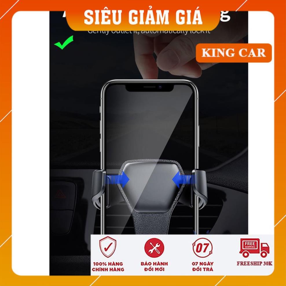 Giá đỡ điện thoại cài cửa gió điều hòa ô tô đế da - Shop KingCar