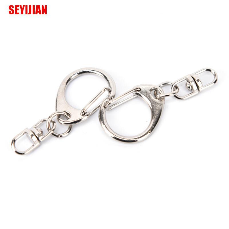 Set 10 Móc Khóa Bạc Bóng DIY