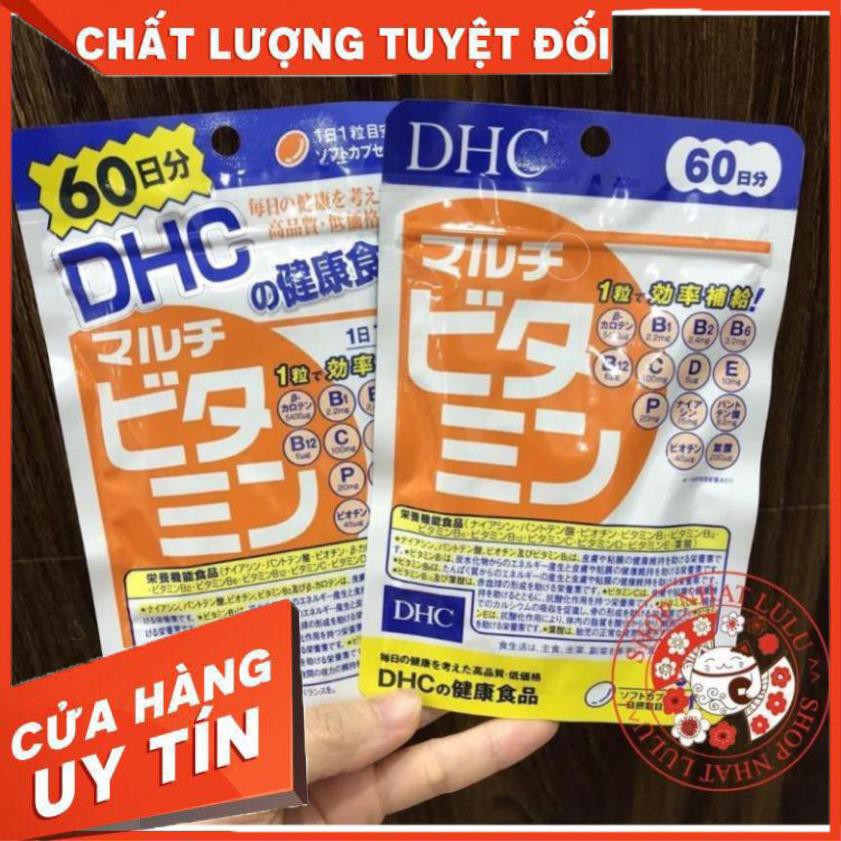 Viên uống Vitamin Tổng Hợp DHC MULTI VITAMINS 15 30 90 ngày dùng