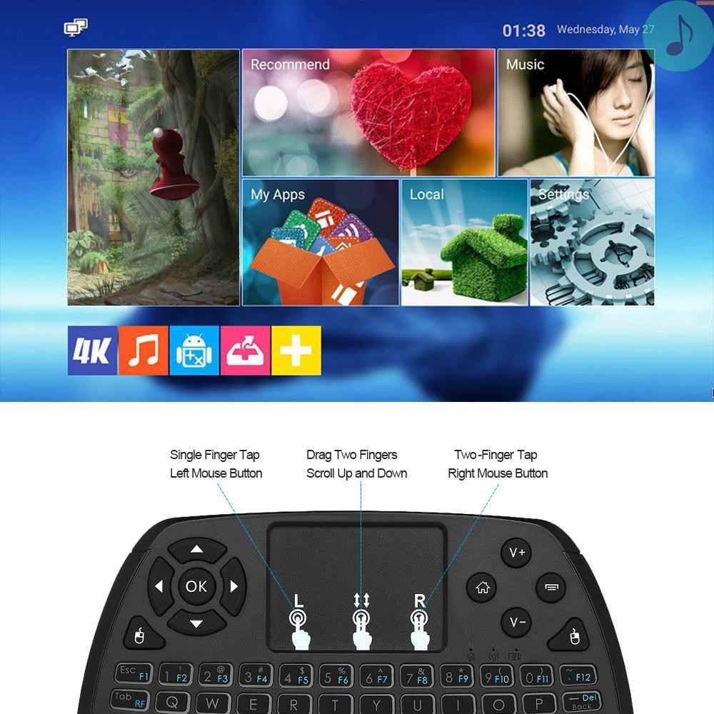 Bàn Phím Điều Khiển Từ Xa A & G 2.4ghz Cho Android Tv Box Smart Tv Pc Notebook