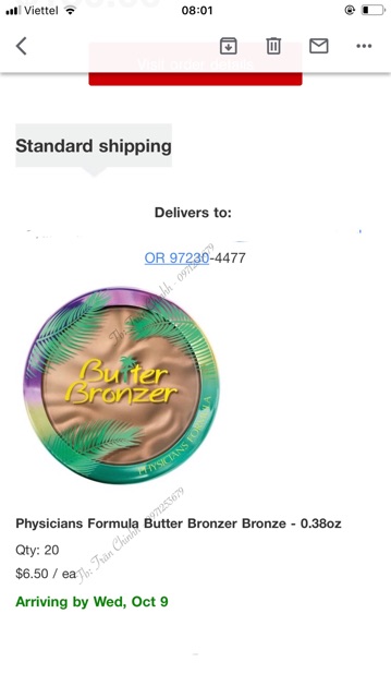 Bill US - Phấn tạo khối Physicians Formula Butter Bronzer