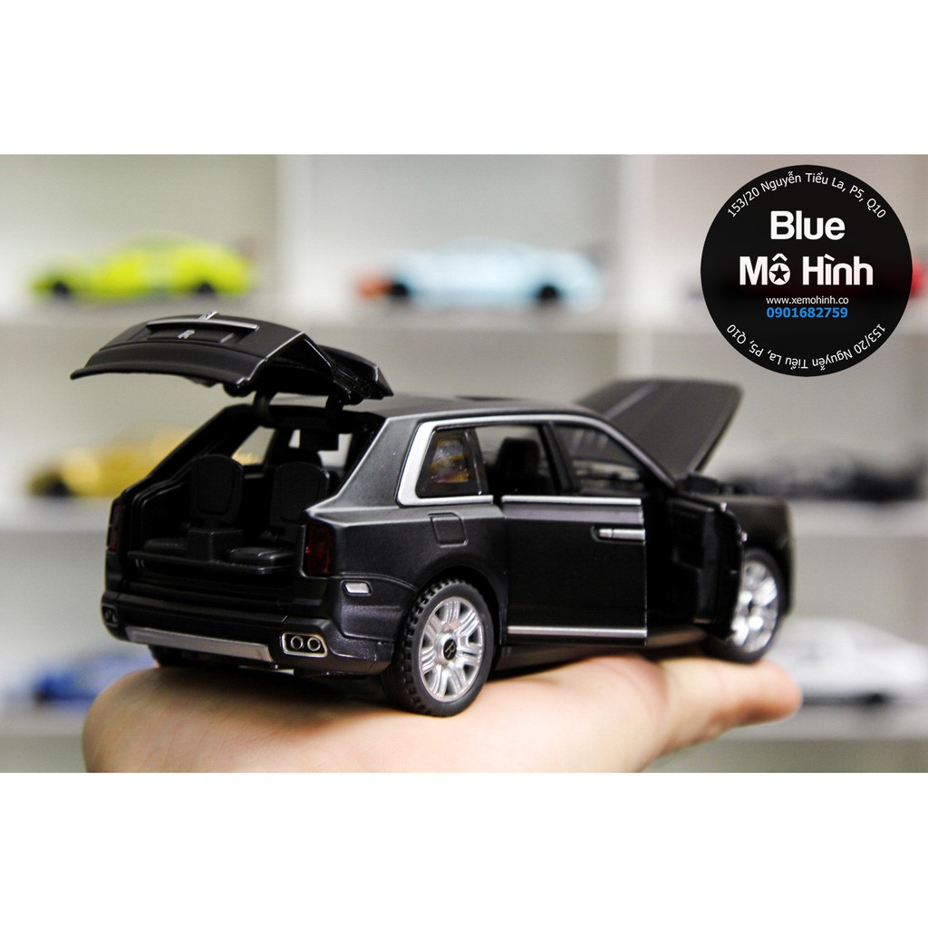 Blue mô hình | Mô hình xe Rolls Royce Cullinan SUV mở hết cửa 1:32