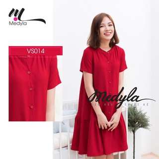 [CÓ SIZE ĐẾN 80kg ] Váy bầu thiết kế -đầm bầu bầu dự tiệc dáng suông đuôi cá mặc trong và sau sinh Medyla - VS014