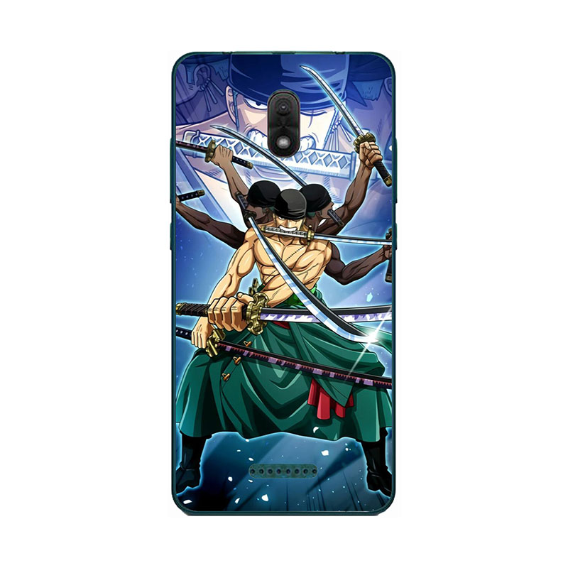 Fashion One Piece Cartoon Case For Wiko Jerry 3 Jerry3 Cover For Wiko Jerry 4 2 Jerry Max Luffy Roronoa Zoro Soft Shell