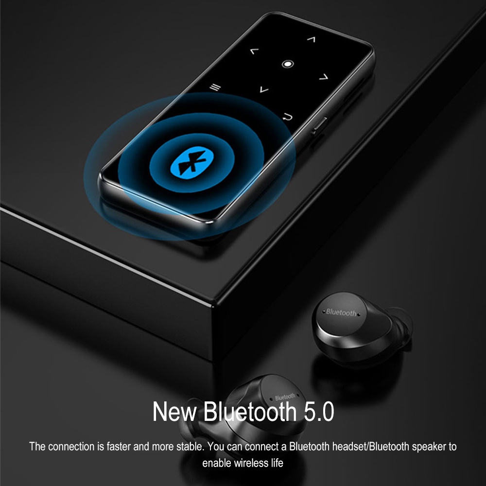 Máy nghe nhạc Bluetooth VIRWIR MP3 MP4 đài FM có thể ghi âm giọng nói