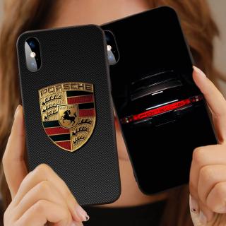 Ốp điện thoại mềm họa tiết logo Porsche Q50 cho iPhone 6 6s 7 8 Plus X XR Xs 11 Pro Max SE 2020