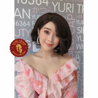 Tóc bộ siêu cấp YuriTran (bộ vic socola hai mái, mái xoăn)