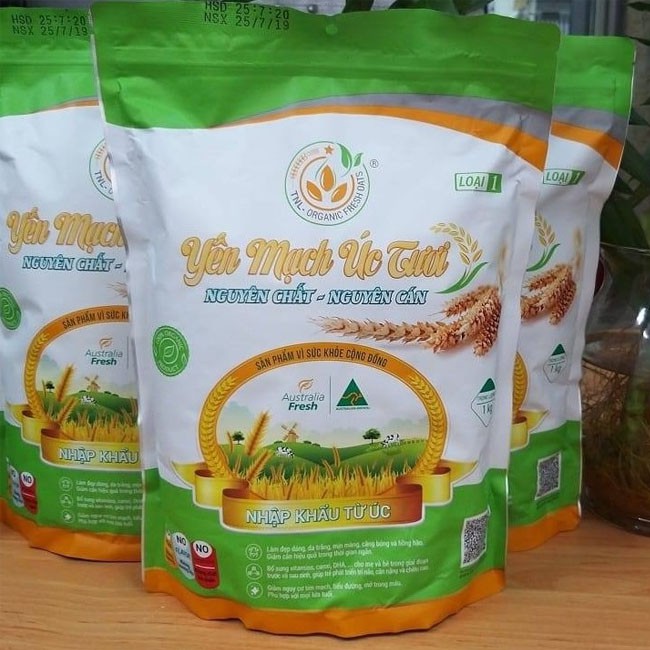 COMBO 2KG YẾN MẠCH ÚC TƯƠI NGUYÊN CHẤT GIẢM CÂN, ĂN KIÊNG DATE MỚI