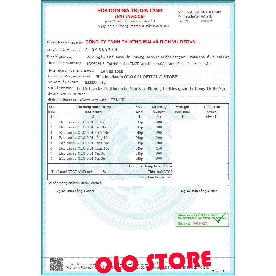 Bao cao su OLO đen  MỎNG NHẤT THẾ GIỚI 0.01mm hương vani với 5% benzocain- olovietnam.official