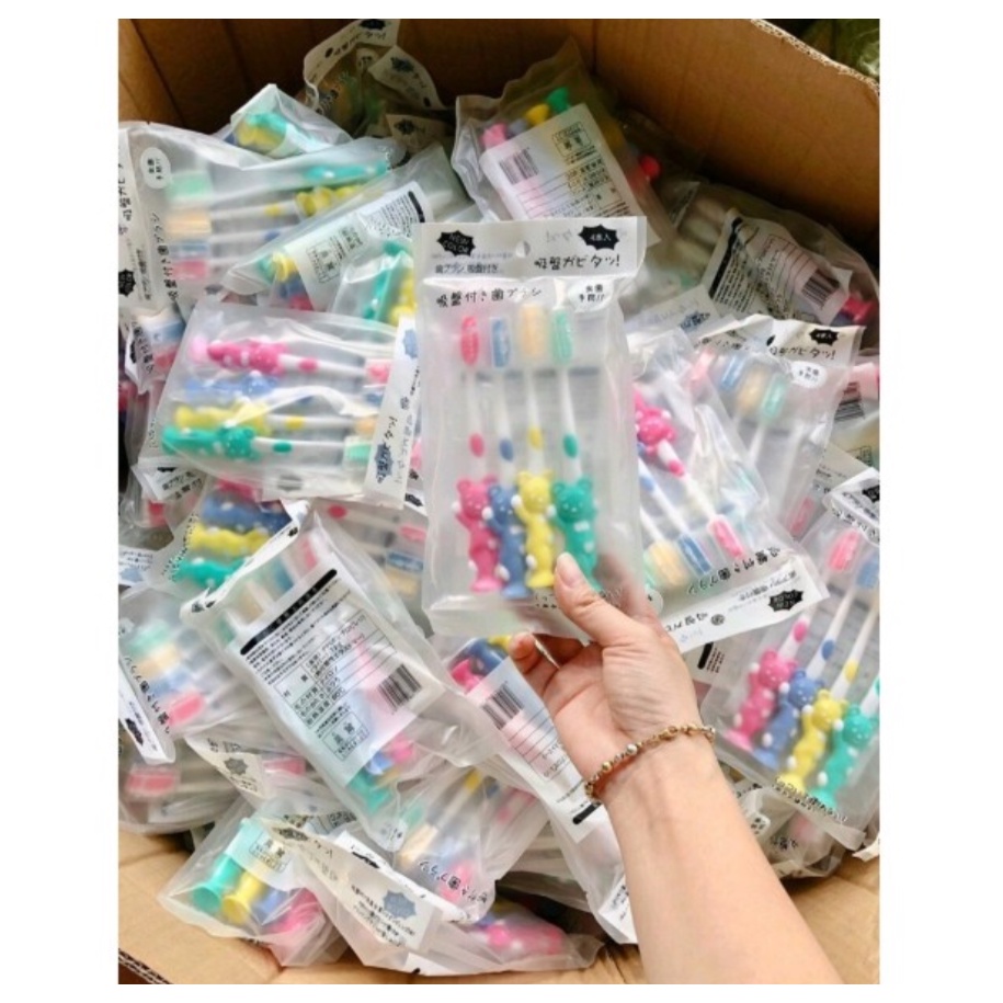 Set 4 Bàn Chải Xuất Nhật Cho Bé