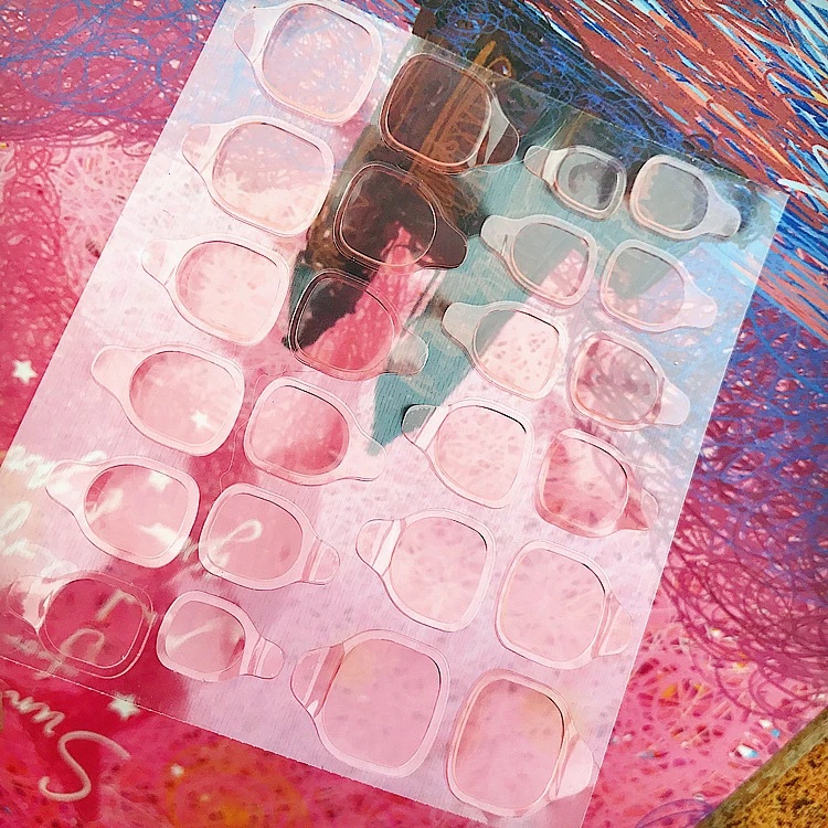 Set 24 Miếng Dán Móng Tay Hai Mặt Trong Suốt