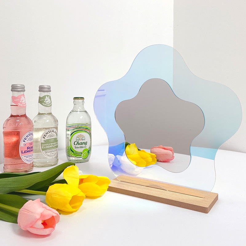 Gương Trang Điểm Để Bàn Bằng Acrylic Hình Ngôi Sao Xinh Xắn