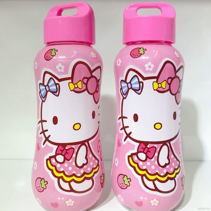 Bình Nước Nhựa Đáng Yêu Có Tay Cầm Chống Tràn Tiện Dụng Cho Bé