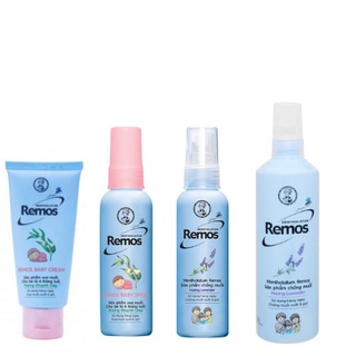 Kem, Xịt Chống Muỗi Hương Khuynh Diệp Và Oải Hương Cho Bé - Người Lớn Remos (60ml, 70g, 150ml)