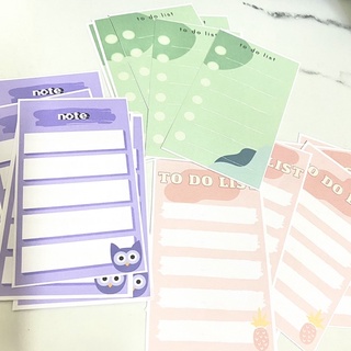 TO DO LIST - NOTE MÀU ĐƠN GIẢN PASTEL- 36 tờ